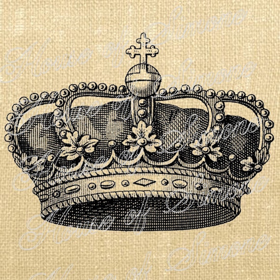 King Queen Crown 300dpi Graphic Royal Crown Printable 