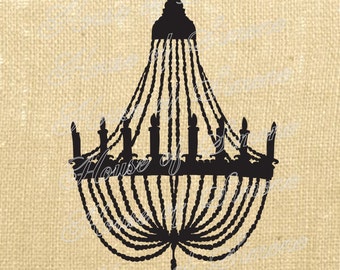 Paris French Chandelier Royal Vintage Download Graphic Image Art Transfer burlap tote tea towels Pillow French Gift Tag Digital Sheet 1006