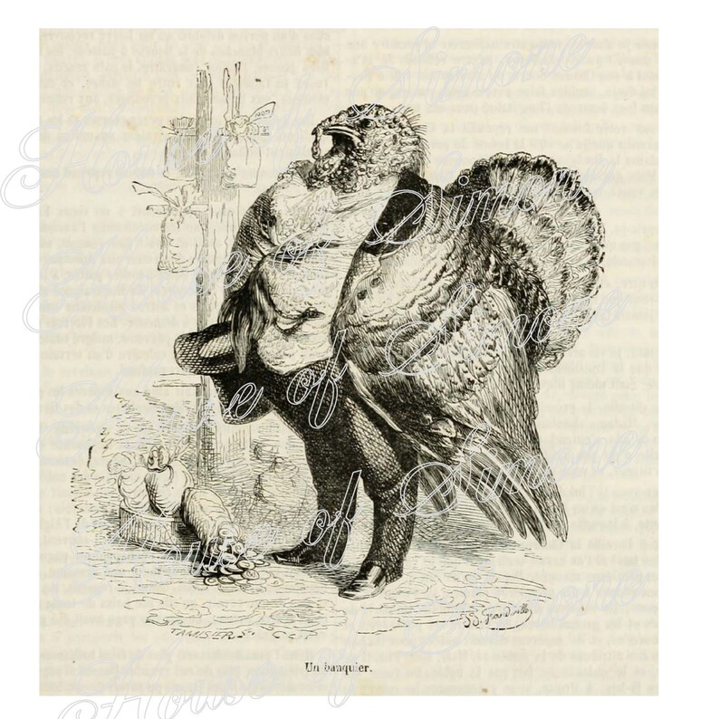 Turkey Thanksgiving Victorian Antique Vintage Download Graphic Image ...