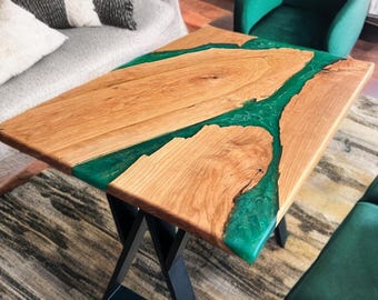 Handmade Coffee Table – Live Edge Accent Table