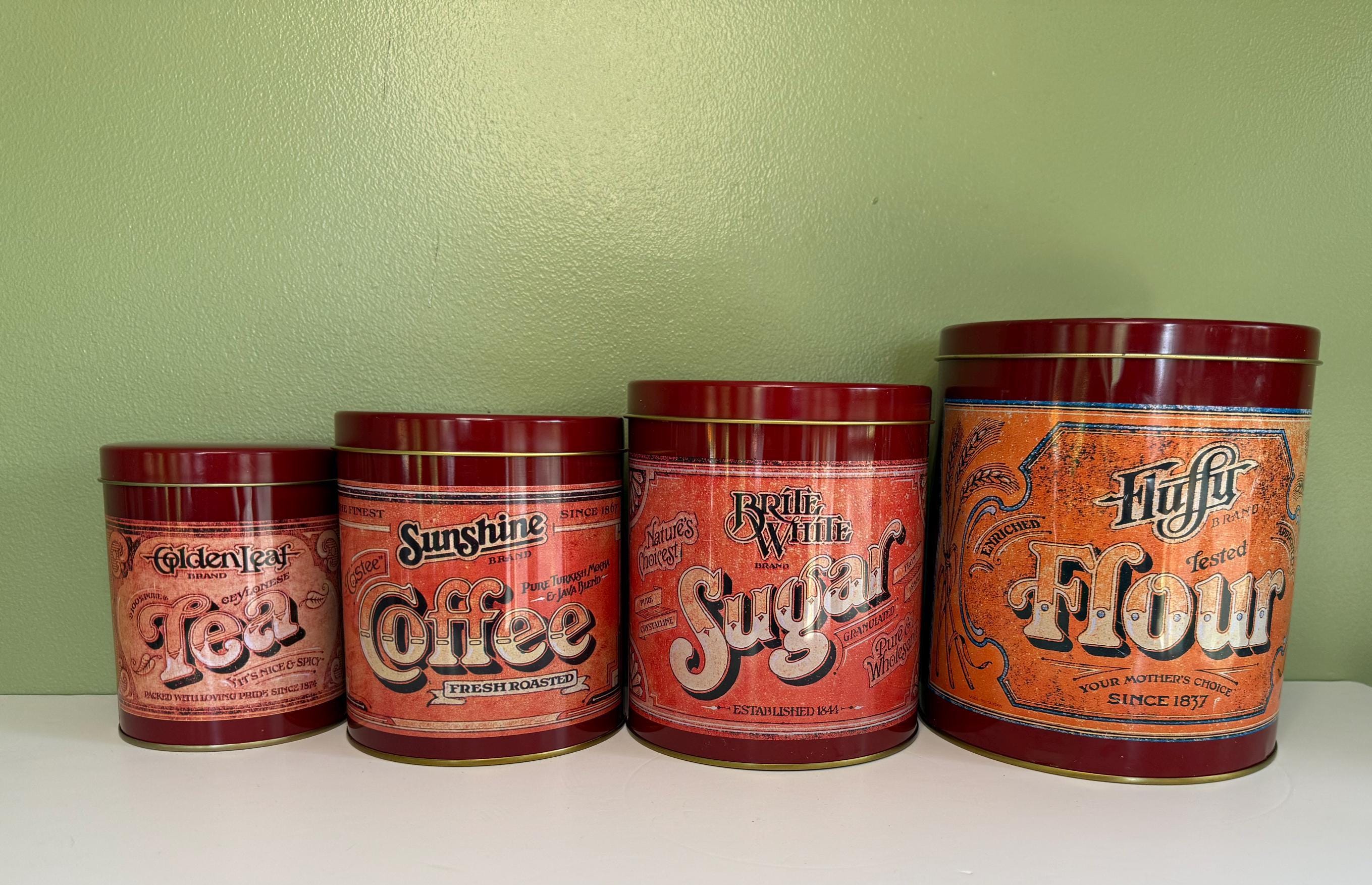 Vintage coffee canister tin - Etsy 日本