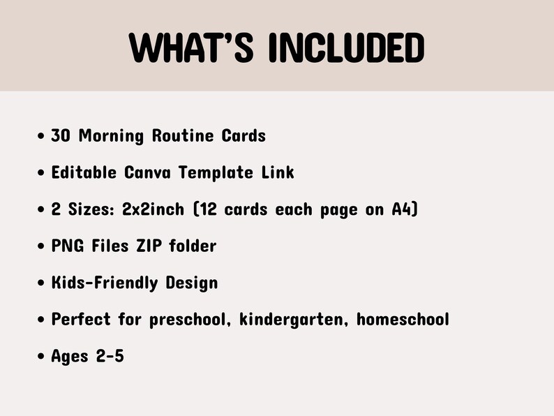 Editable Morning Routine Chart for Kids, Visual Schedule Cards, ADHD ...