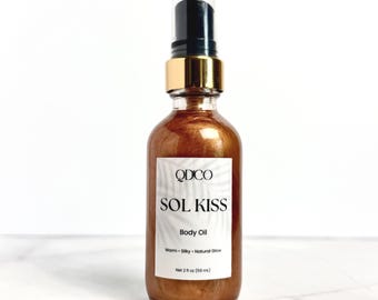 Dry Body Oil, Silky Skin Finish, Soft Natural Glow Oil, 2 oz