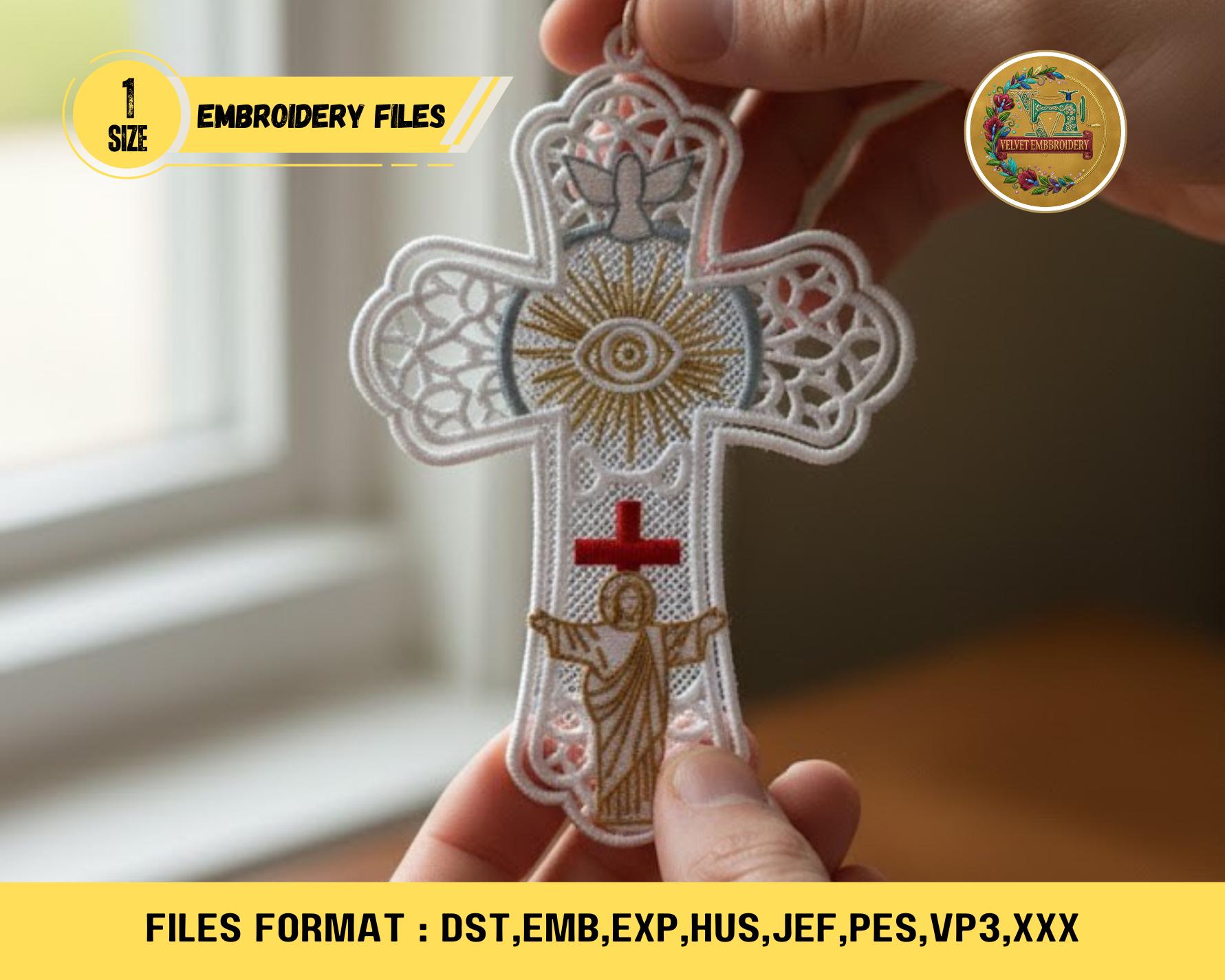 Croce di Gesù Misericordioso e Cristo Crocifisso in metallo e resina 7 cm