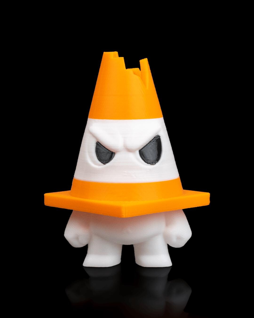 Angry Cone Desk Figure – Funny 3D Printed Office Decor - Etsy