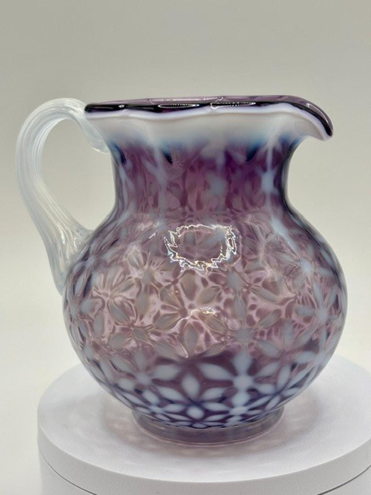 Fenton Purple Pitcher - Etsy