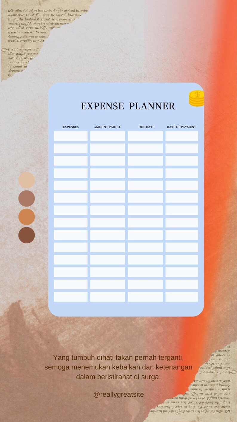 Expenses Planner Printable / Monthly Bill Tracker / Budget Planner ...