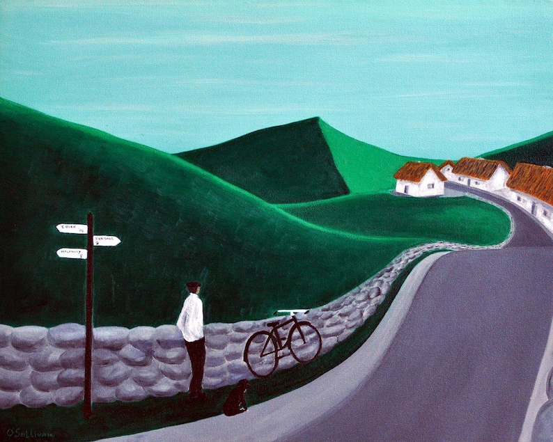 Road to Kinsale Irish Art Print, Framed or Unframed Images of Ireland Fine Art Print image 1