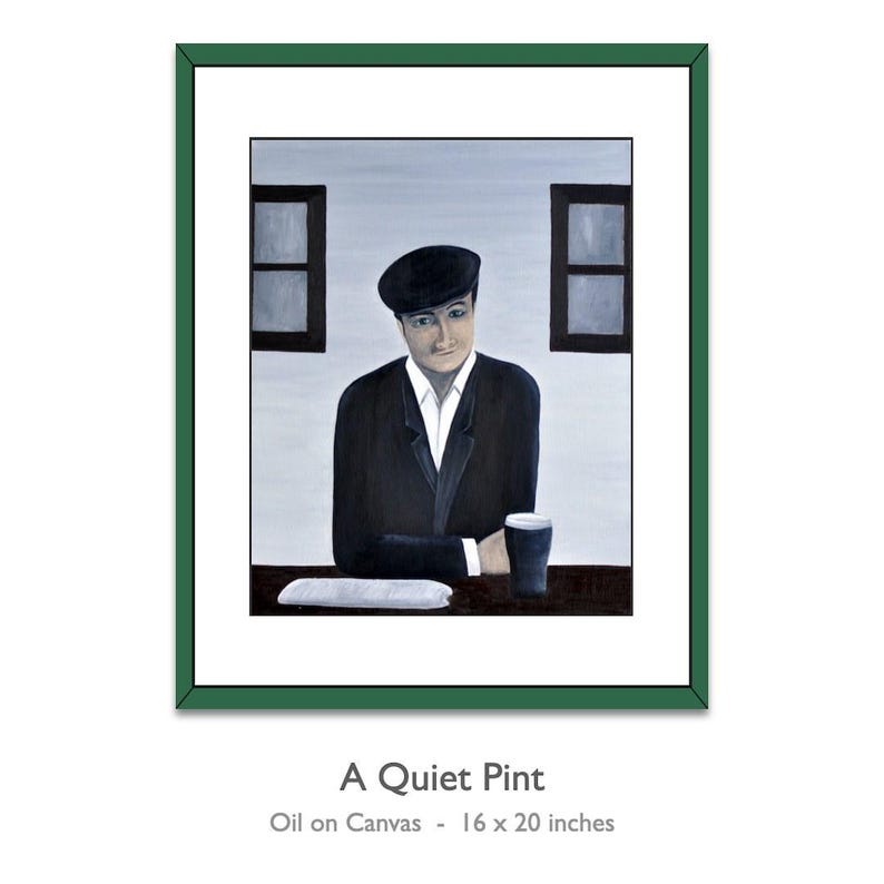 A Quiet Pint Irish Pub Art Print, Framed or Unframed Images of Ireland Fine Art Print image 3