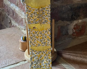 Floral Travel Jewellery Roll Handmade Organiser Gift for Her