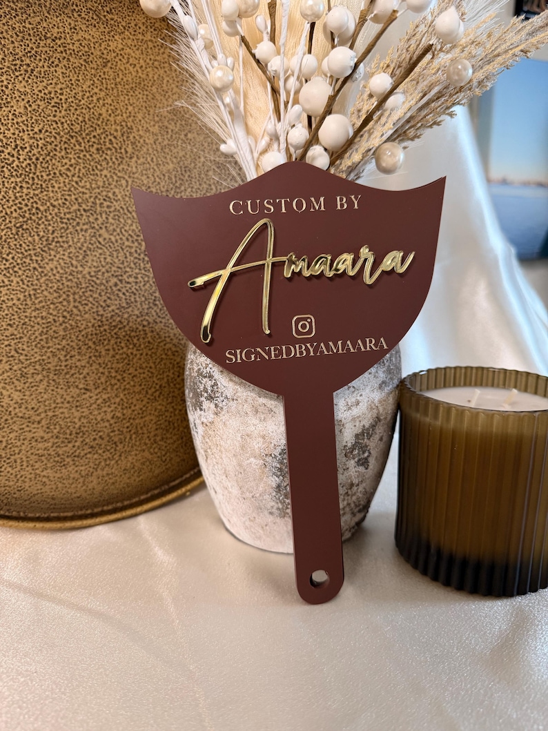 Custom Acrylic Handheld Mirror | Lash Tech, Makeup Artist Reveal