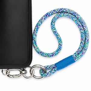 Kurze Handykette aus Segeltau 30 cm Handyschlaufe Individuell konfigurierbar Handyband für iPhone & Smartphones Geschenk für sie / ihn