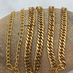 Curb Chain Bracelet, Dainty Curb Link Bracelet, Everyday Minimalist Jewelry, Chain, Curb chains, Thinner Thicker Curb Chain| Boho Chains