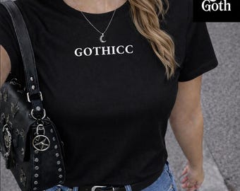Gothicc Shirt | Goth Gym Shirt | Gothic T Shirt | Alt Girl Tee | Soft Goth Graphic Tee