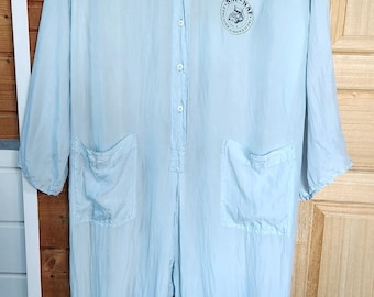 Combinaison vintage 90s en soie Naf Naf