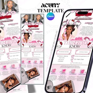 Acuity Scheduling Template – Canva Booking Page for Beauty Businesses (Digital Download)