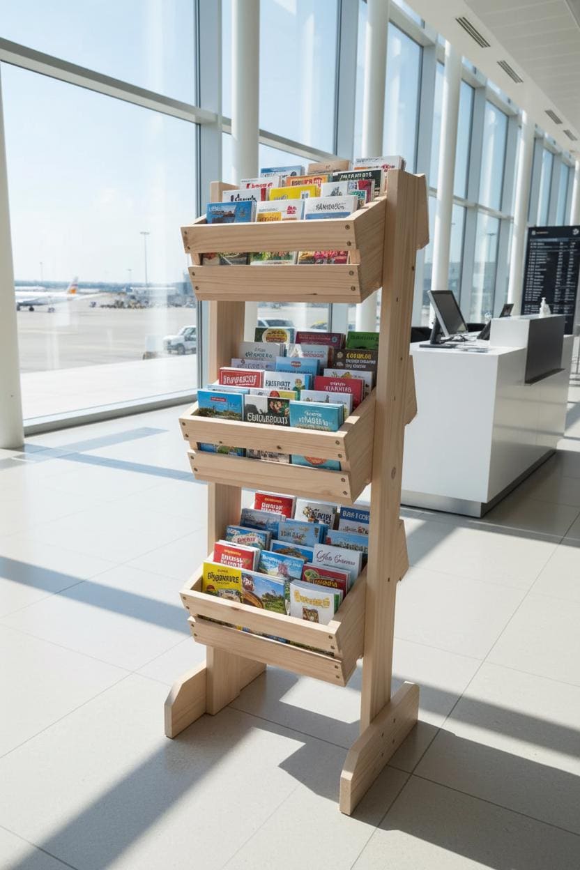 Display Rake Handcrafted Wooden Display Rack - Etsy UK