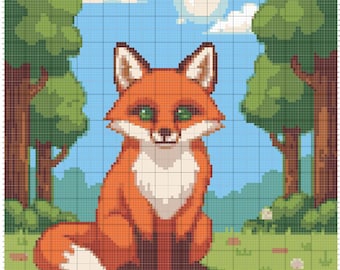 Forest Fox Crochet Colorwork Pattern