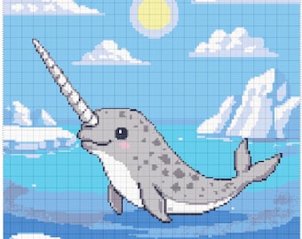 Narwhal Crochet Colorwork Pattern