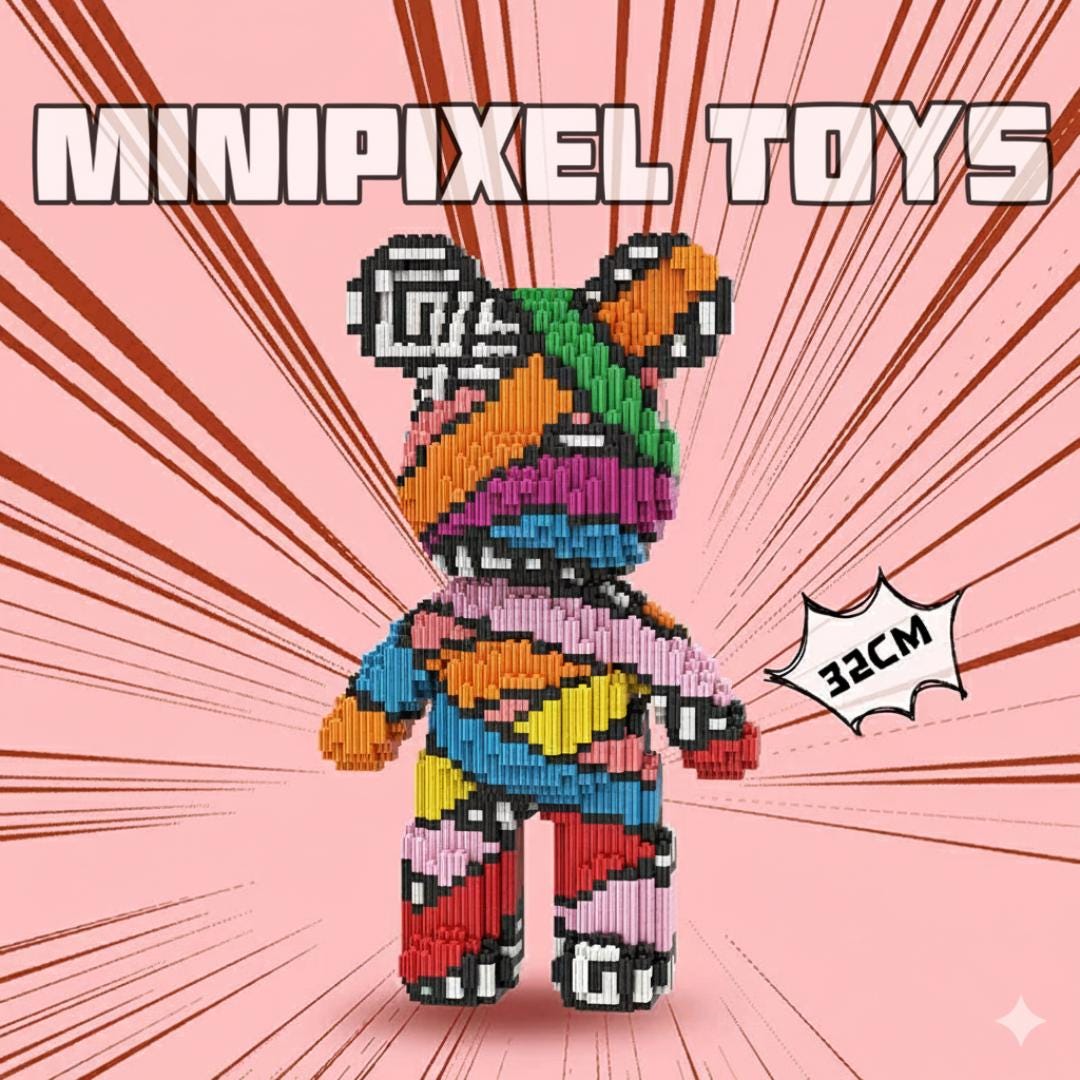 Construction Block Bears. 32cm Tall. Brand New Construction Blocks in ...