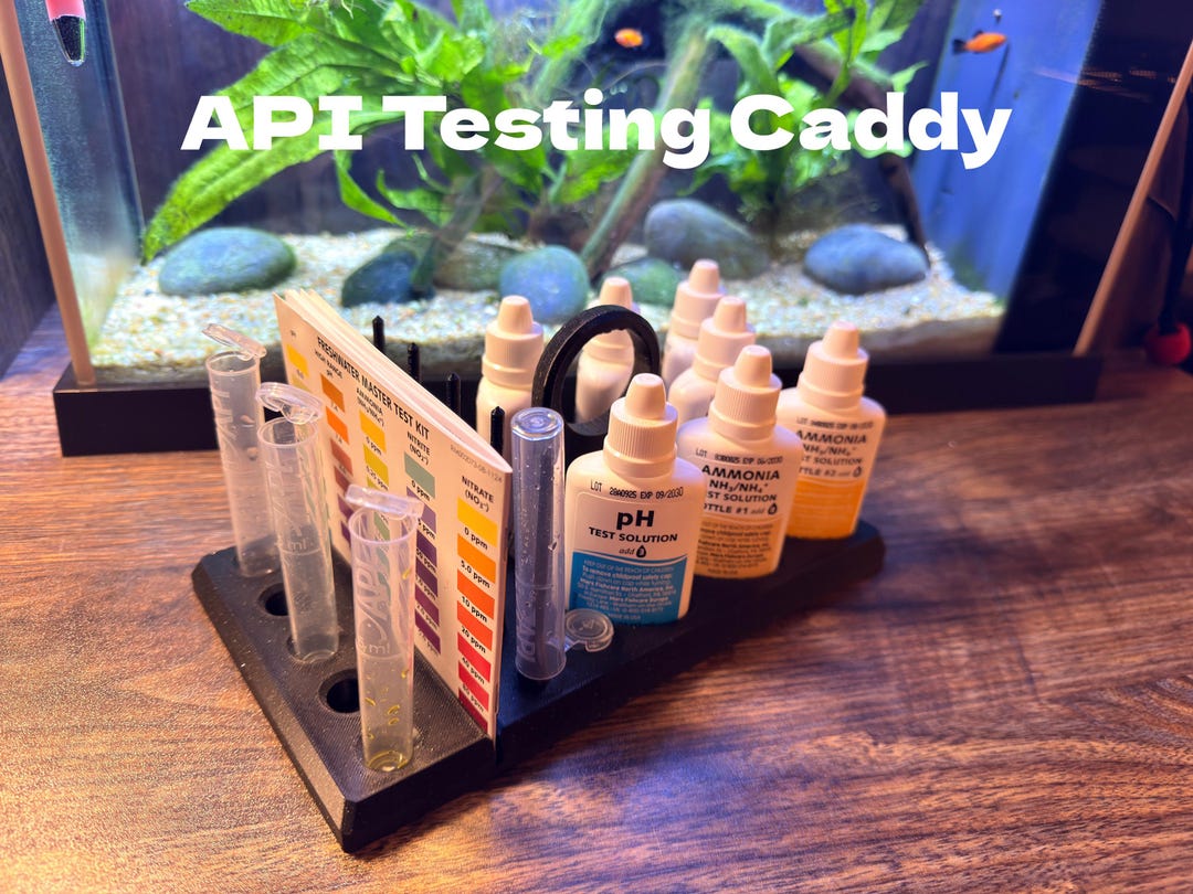 Api Test Kit Card API Test Kit Organizer Caddy 3D Printed Aquarium Testing Tray - Etsy