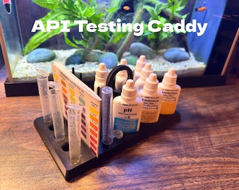 API Test Kit Organizer Caddy 3D Printed Aquarium Testing Tray