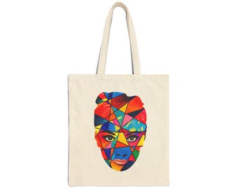 Audrey Hepburn Colorful Tote Bag | Abstract Portrait Tote