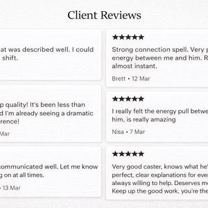 Puede incluir: Una colecci&oacute;n de rese&ntilde;as de clientes mostradas sobre un fondo blanco. Cada rese&ntilde;a est&aacute; en un cuadro rectangular blanco con una calificaci&oacute;n de cinco estrellas. Las rese&ntilde;as comparten experiencias y comentarios positivos.