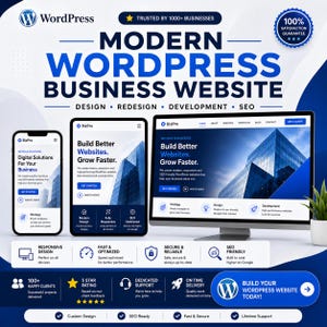 Professional Website design, Redesign and Development, Business website, Template designs, WordPress developer, web developer, landing pages