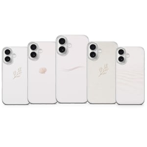 Minimalist Phone case Simple Cover for iPhone 17, 16, 15, 14, 13, 12, 11, Samsung S25, S24, S23, Pixel 10, 9, 8, 7, 6