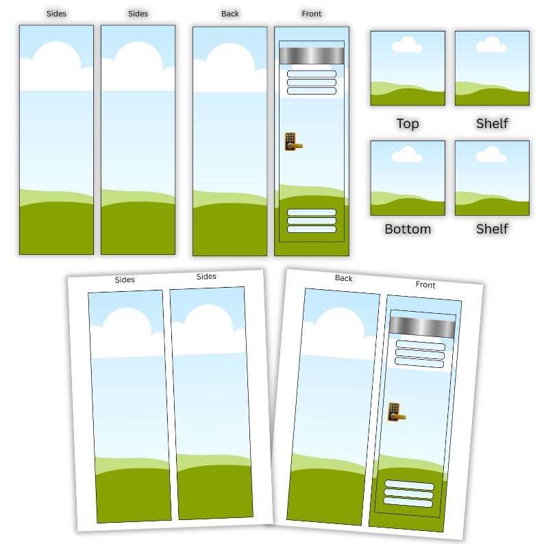 Grad Locker Box Graduation Locker Gift Box Canva Template, Canva Editable Graduation ...