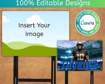 TV Table Template, Canva Editable TV Table Frame, Printable Game Day Tray Wrap, Drag And Drop, Add Your Own Image, Instant Download