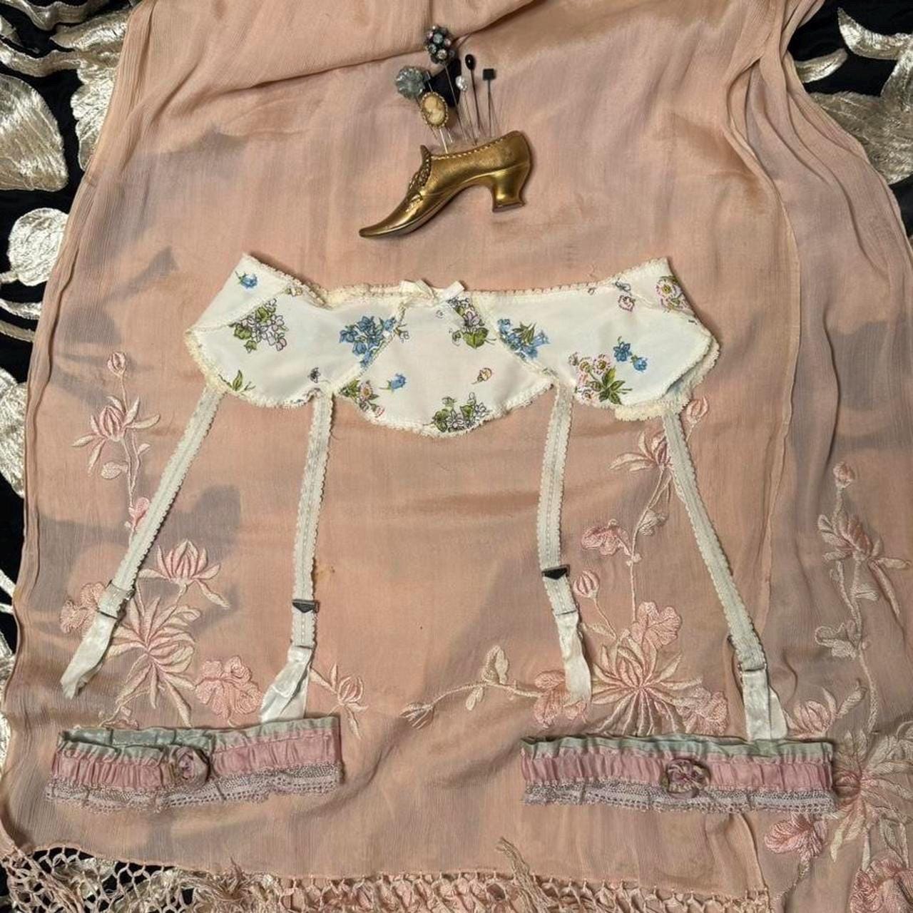 retro style garter belts Beige Lace MONA Garter Belt – Coco'sRetroCloset main image 0