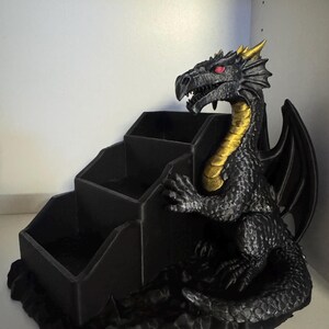 Arquivo STL para impressão 3D de organizador de dados de dragão, bandeja para dados de RPG, suporte para dados de Mahjong (Download digital) imagem 8