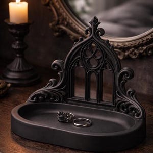 Gothic Cathedral Jewelry Tray STL, Witchy Altar Decor (Digital Download)