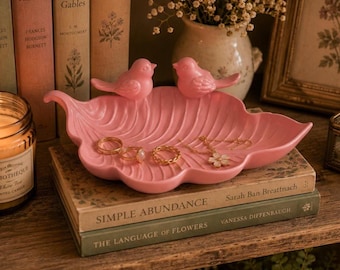 Leaf Birds Tray STL | Cottagecore Ring Holder, Jewelry Dish (Digital Download)