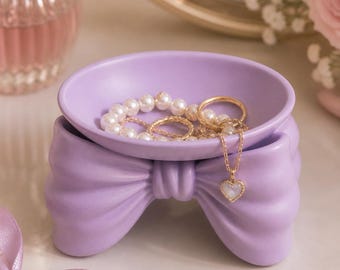 Coquette Bow Trinket Dish STL | Romantic Jewelry Catchall Tray (Digital Download)