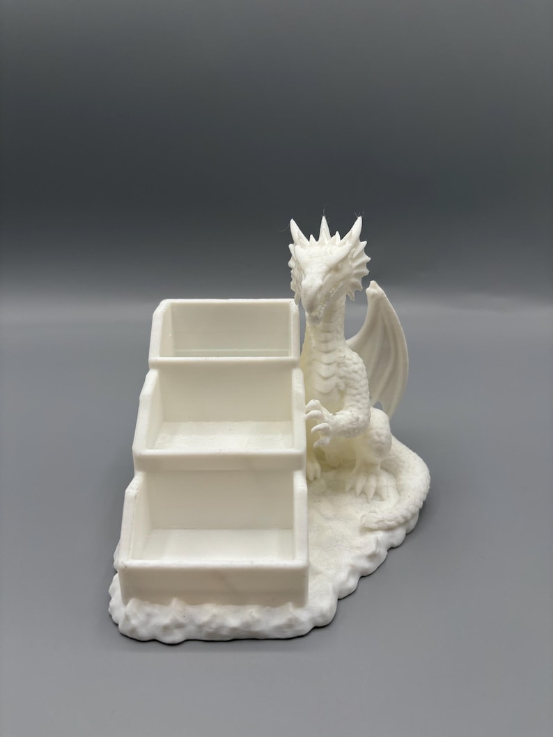 Arquivo STL para impressão 3D de organizador de dados de dragão, bandeja para dados de RPG, suporte para dados de Mahjong (Download digital) imagem 13