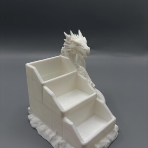 Arquivo STL para impressão 3D de organizador de dados de dragão, bandeja para dados de RPG, suporte para dados de Mahjong (Download digital) imagem 16