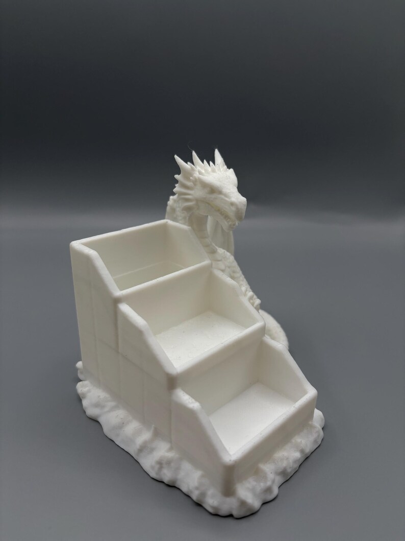 Arquivo STL para impressão 3D de organizador de dados de dragão, bandeja para dados de RPG, suporte para dados de Mahjong (Download digital) imagem 16