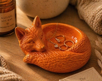 Cozy Fox Catchall Tray STL | Woodland Animal Dish | Autumn Decor (Digital Download)