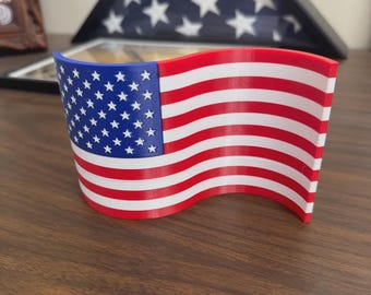 USA Flag STL, American Desk Flag (Digital Download)