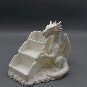 Arquivo STL para impressão 3D de organizador de dados de dragão, bandeja para dados de RPG, suporte para dados de Mahjong (Download digital) imagem 10