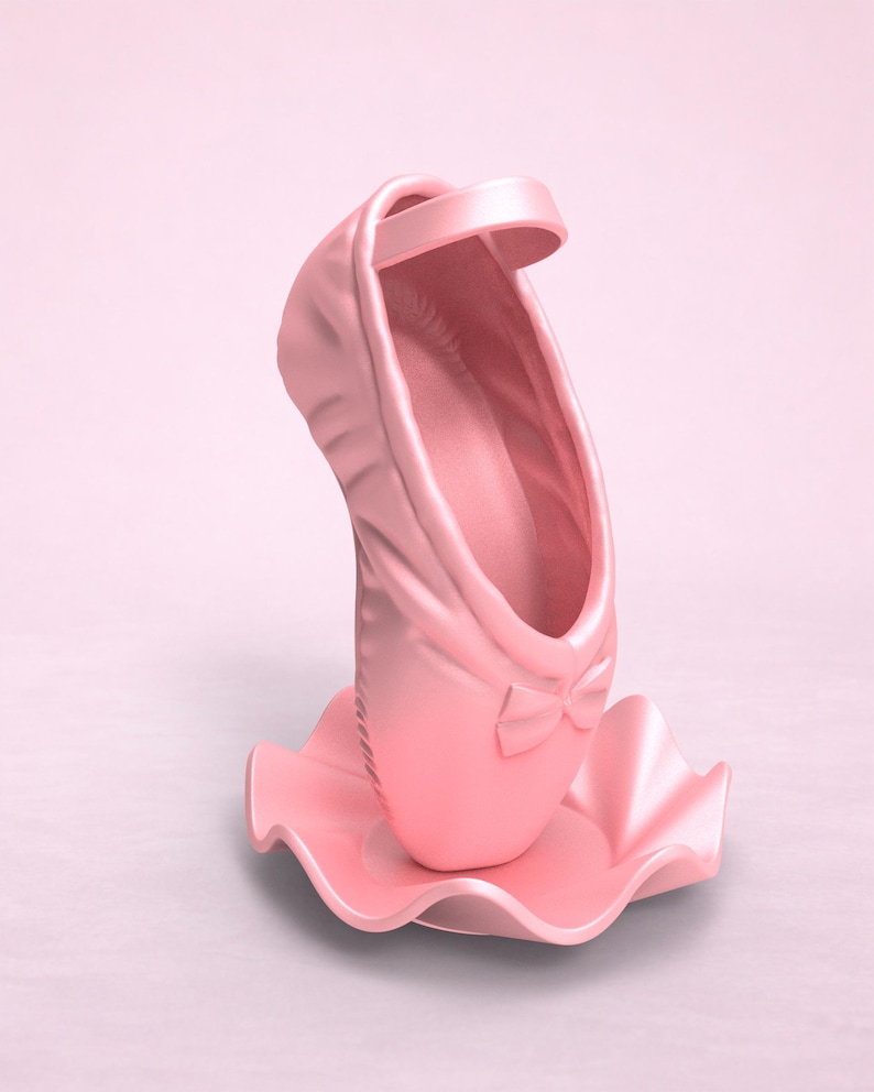 Ballet Shoe Vase STL | 3D Print, Balletcore Decor (Digital Download) image 7