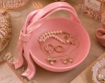 Coquette Bow Catchall Dish | Romantic Jewelry Tray (Digital Download)