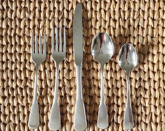 Oneida Minute Man - 5 Piece Place Setting, Colonial Boston Satin Stainless Serving Sets, You Choose Qty, Silverware SSS Oneida, USA