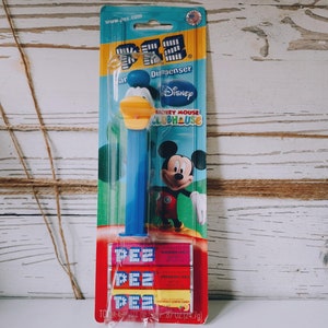 Vintage PEZ Candy Dispenser Donald Duck, Disney PEZ Character Collectible Figurine, Mickey Mouse Clubhouse,