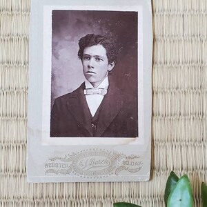 Cabinet Card Photo, Young Man