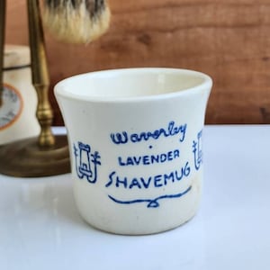 Vintage Shave Mug, Waverly Lavender Shave Mug, Made in USA,