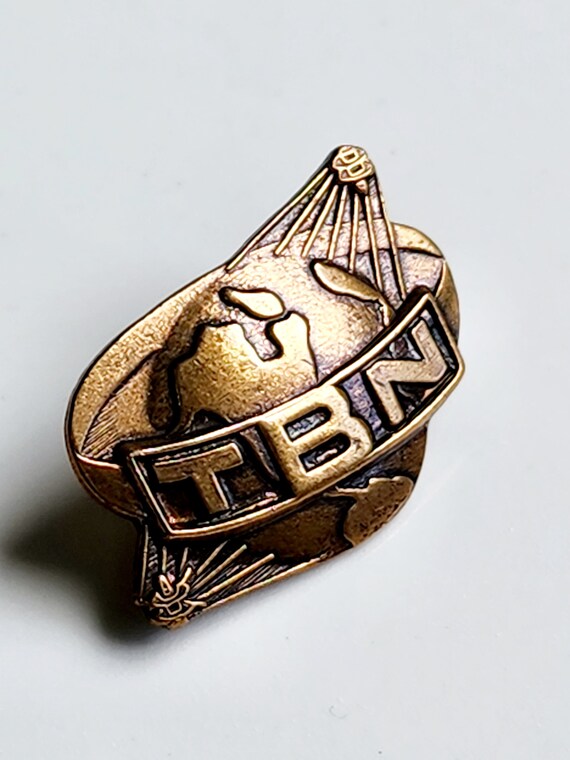 Vintage TBN Trinity Broadcast Network Lapel Pin: … - image 1